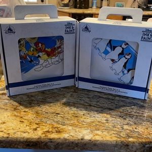 Disney Ink & Paint Complete Ceramic Plate Set
